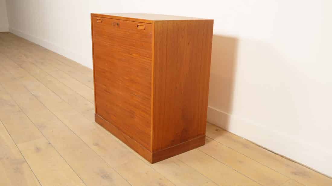 Vintage Archiefkast Kantoorkast Roldeur Lades