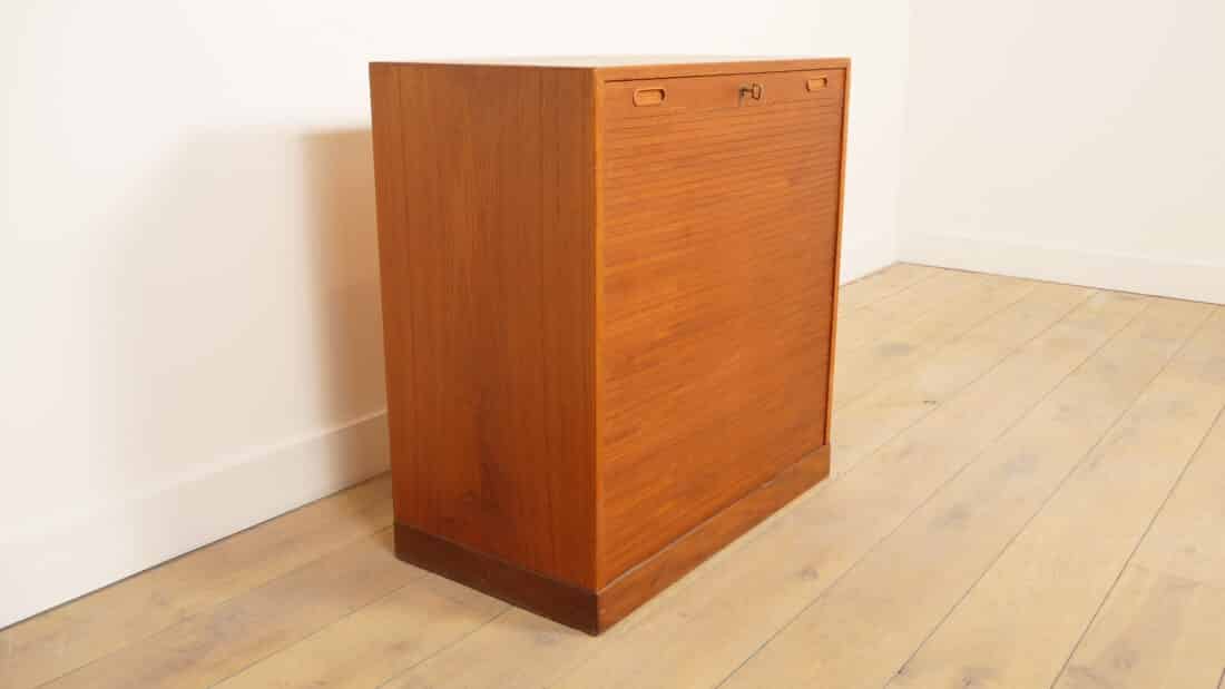 Vintage Archiefkast Kantoorkast Roldeur Lades