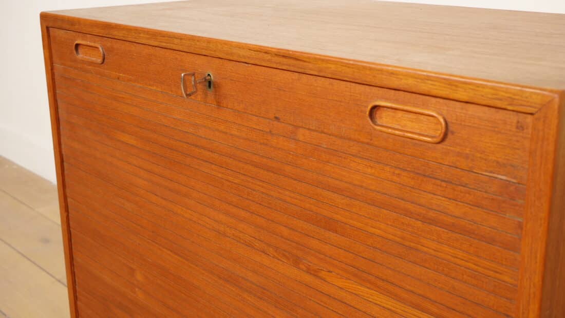 Vintage Archiefkast Kantoorkast Roldeur Lades