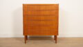 Vintage Deense ladekast | Teak | 6 lades | 103 cm