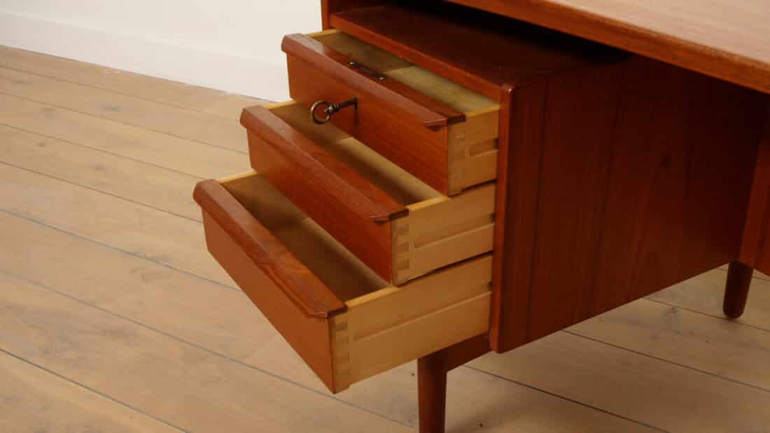 Vintage Bureau Deens Design Teak Valdemar Mortensen