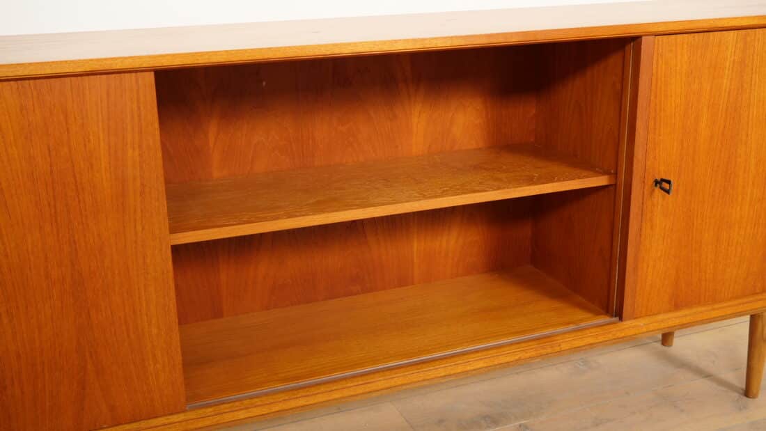 Vintage Dressoir Japandi Glazen Schuifdeur Tv Meubel 220 Cm