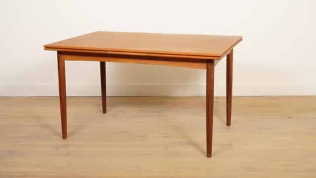 Vintage Eettafel Uitschuifbaar Teak 130 Cm