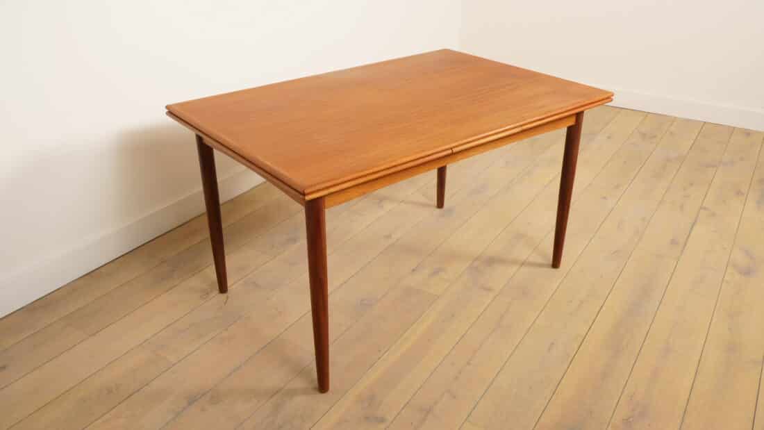 Vintage Eettafel Uitschuifbaar Teak 130 Cm