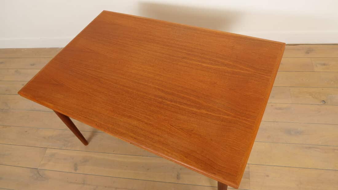 Vintage Eettafel Uitschuifbaar Teak 130 Cm