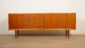 Vintage dressoir | Notenhout | 220 cm