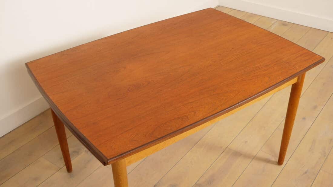 Vintage Eettafel Uitschuifbaar Teak Bootmodel