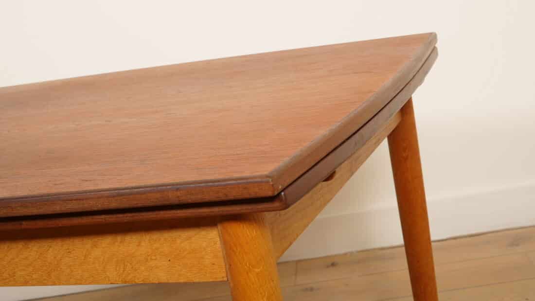Vintage Eettafel Uitschuifbaar Teak Bootmodel