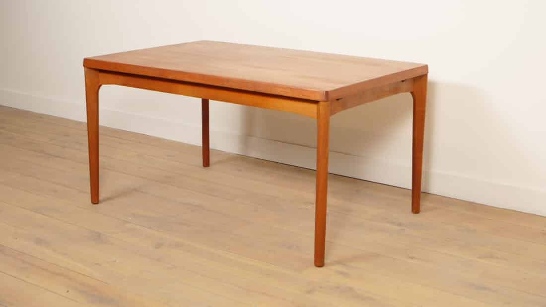 Vintage Eettafel Uitschuifbaar Deens Design Teak