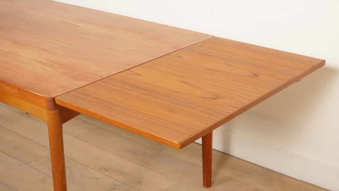 Vintage Eettafel Uitschuifbaar Deens Design Teak