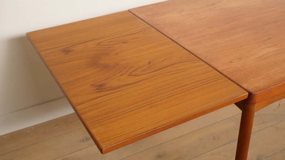 Vintage Eettafel Uitschuifbaar Deens Design Teak