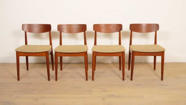Set Van 4 Eetkamerstoelen Casala Teak