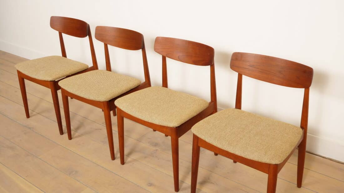 Set Van 4 Eetkamerstoelen Casala Teak