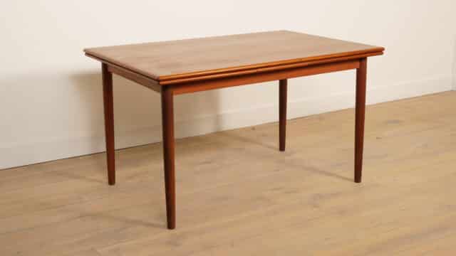 Vintage Eettafel Uitschuifbaar Teak 131 Cm