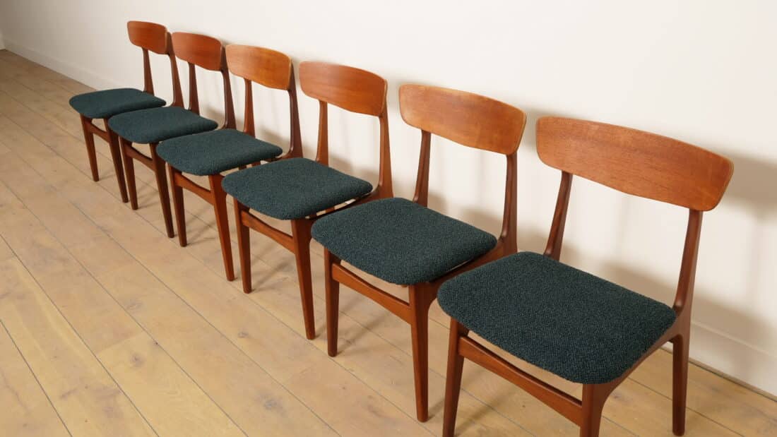 Trp Post Container Data Trp Post Id 21209 6 X Dining Chairs Schinning Amp Elgaard Teak Reupholstered Trp Post Container