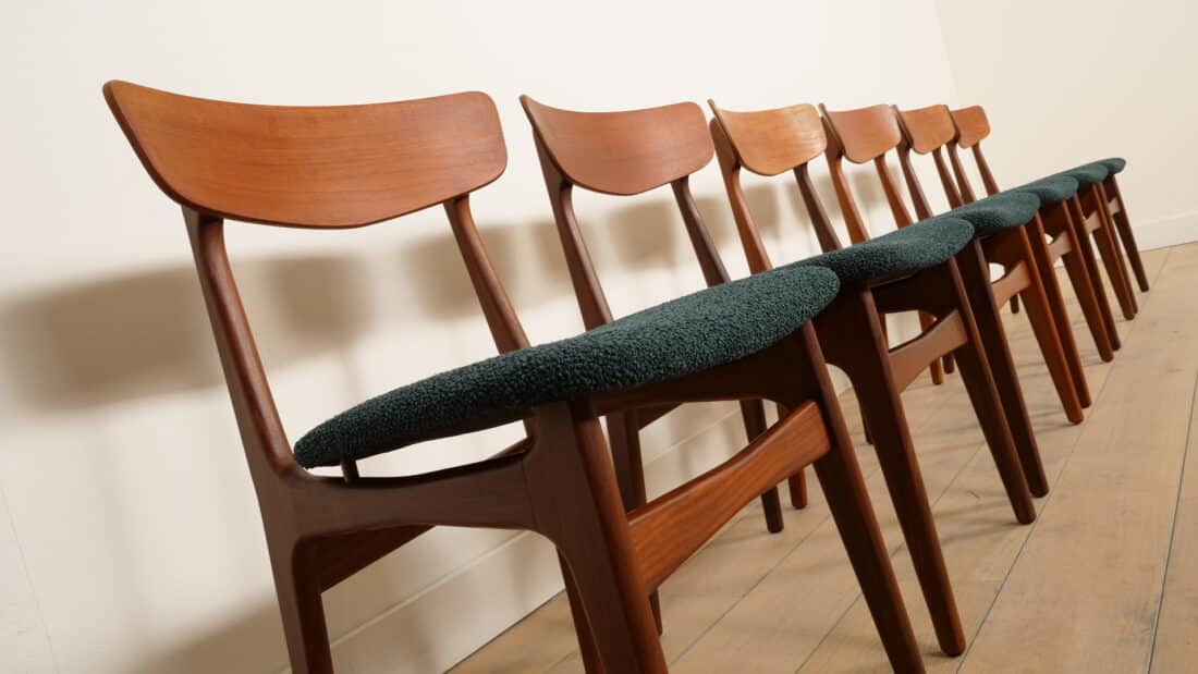 Trp Post Container Data Trp Post Id 21209 6 X Dining Chairs Schinning Amp Elgaard Teak Reupholstered Trp Post Container