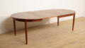 Vintage ronde eettafel | uitschuifbaar | teak