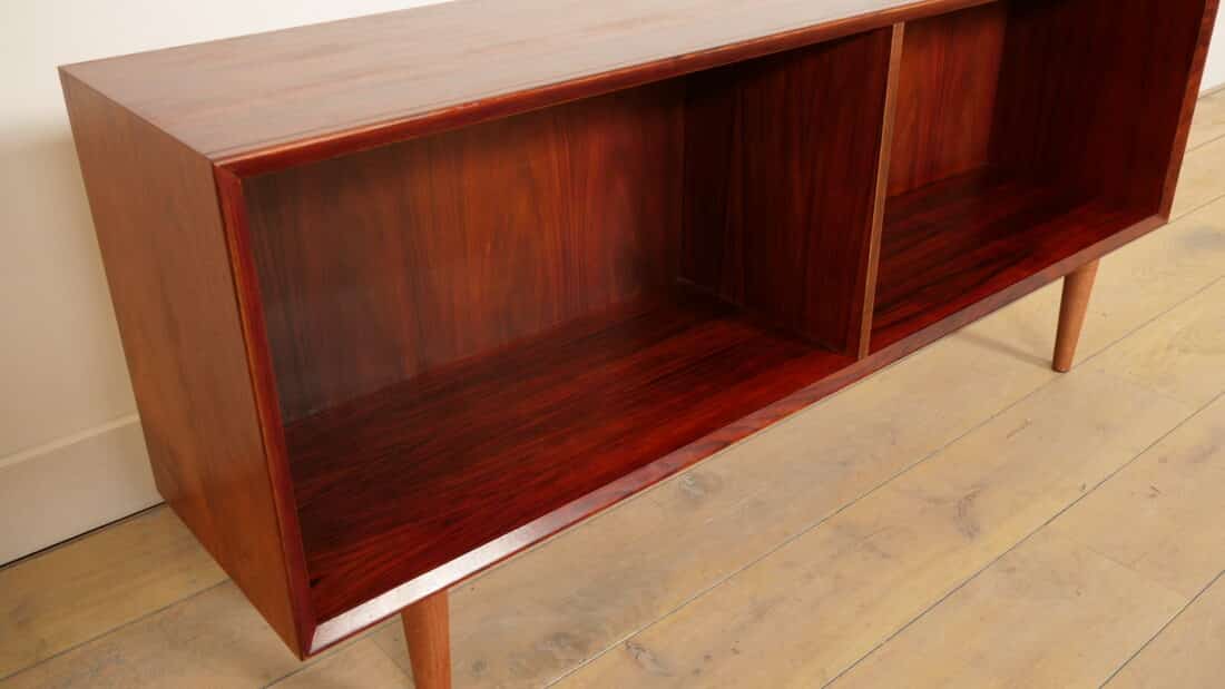 Vintage Boekenkast Palissander Platenkast