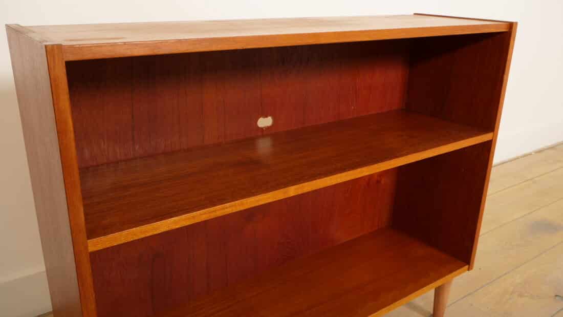 Vintage Boekenkastje Teak 74 Cm