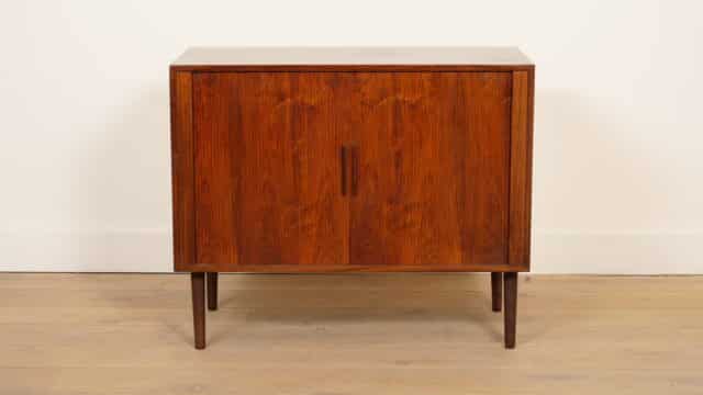 Vintage Kastje Met Schuifdeuren Audiomeubel Palissander