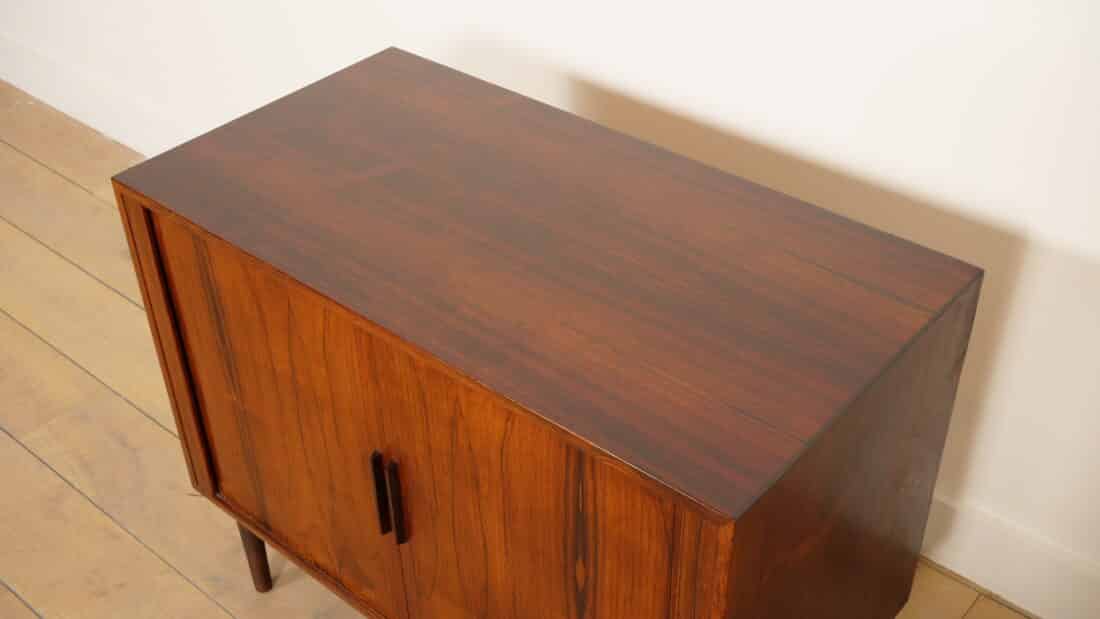 Vintage Kastje Met Schuifdeuren Audiomeubel Palissander