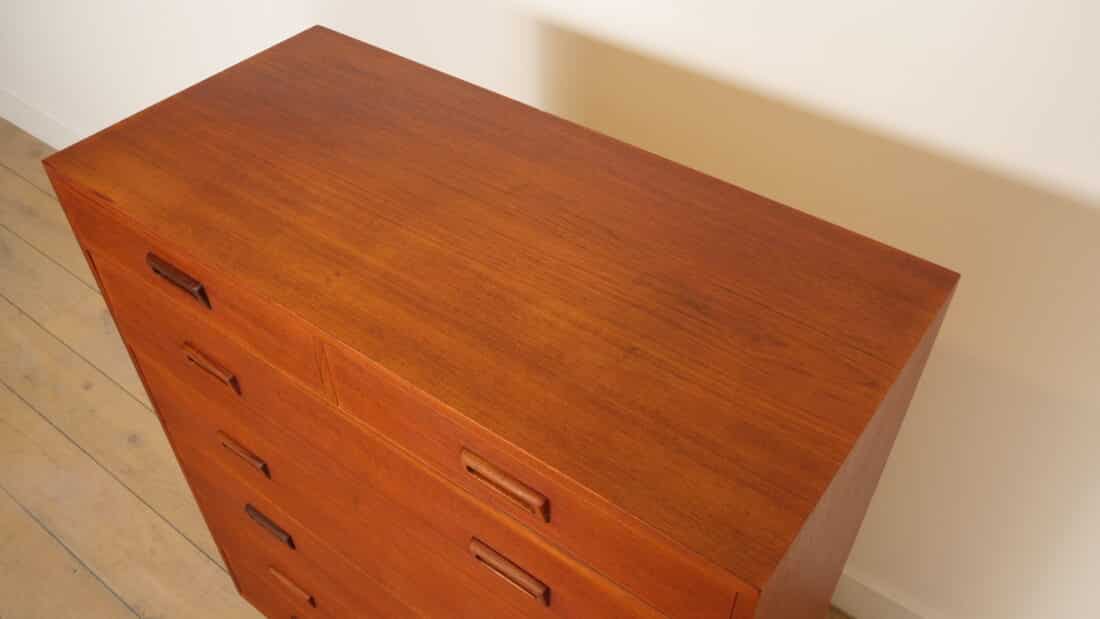 Vintage Ladekast 7 Lades Deens Design Teak