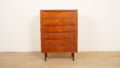 Vintage ladekast | Teak | 6 lades | 106 cm