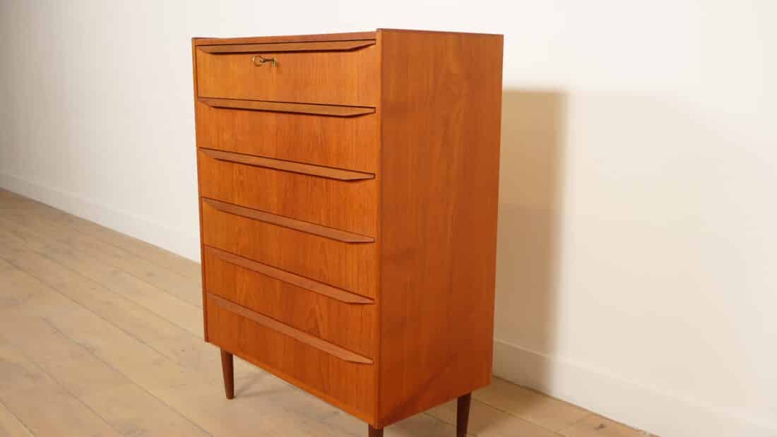 Trp Post Container Data Trp Post Id 21445 Vintage Deense Ladekast Teak 6 Lades 108 Cm Trp Post Container