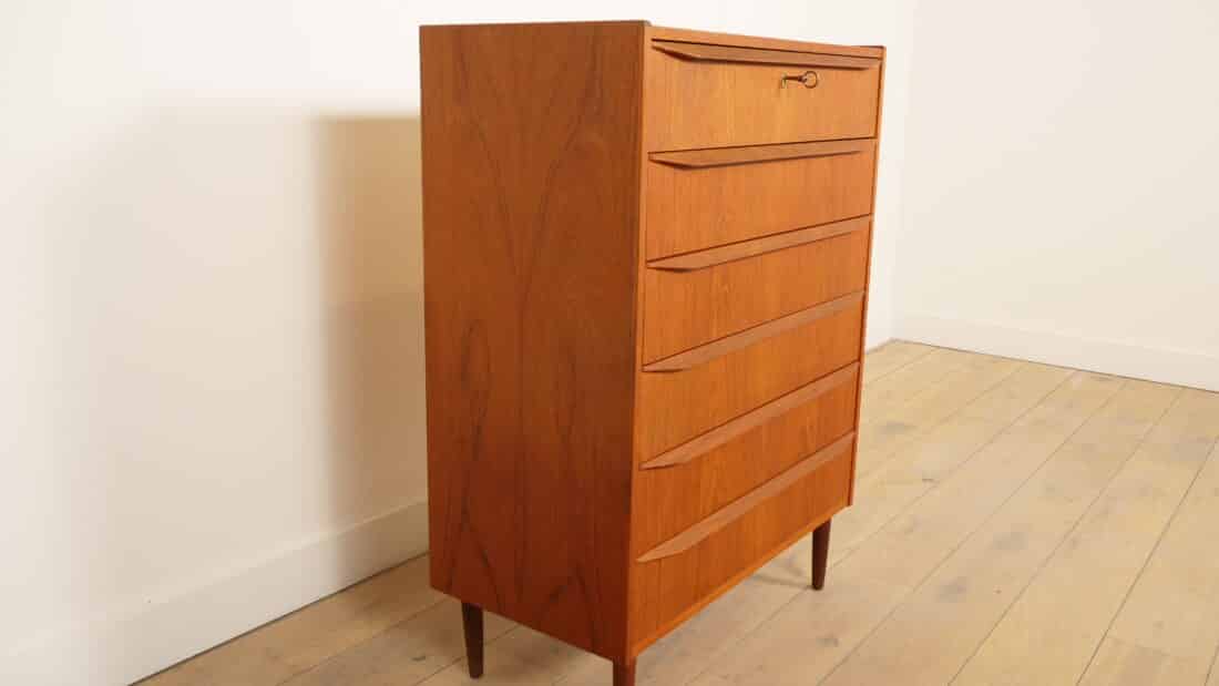 Trp Post Container Data Trp Post Id 21445 Vintage Deense Ladekast Teak 6 Lades 108 Cm Trp Post Container