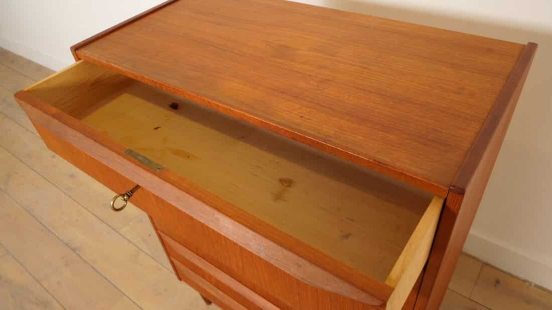 Trp Post Container Data Trp Post Id 21445 Vintage Deense Ladekast Teak 6 Lades 108 Cm Trp Post Container