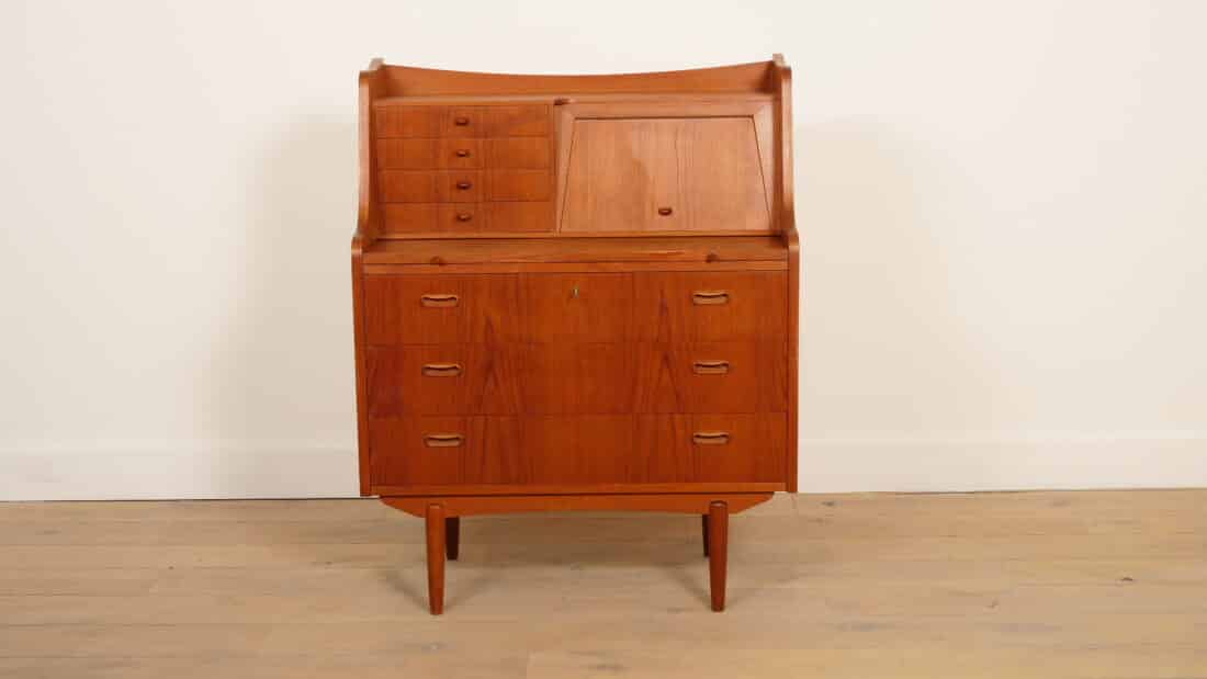 Trp Post Container Data Trp Post Id 21518 Vintage Secretaire Deens Teak Met Spiegel Trp Post Container