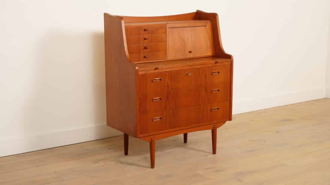 Trp Post Container Data Trp Post Id 21518 Vintage Secretaire Deens Teak Met Spiegel Trp Post Container