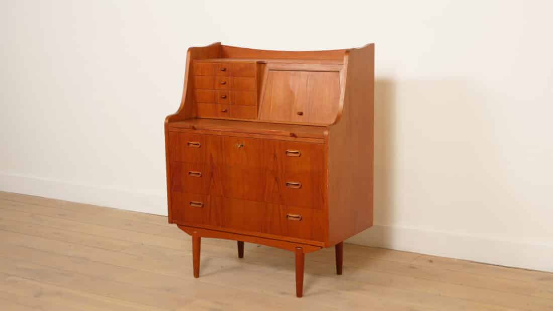 Trp Post Container Data Trp Post Id 21518 Vintage Secretaire Deens Teak Met Spiegel Trp Post Container