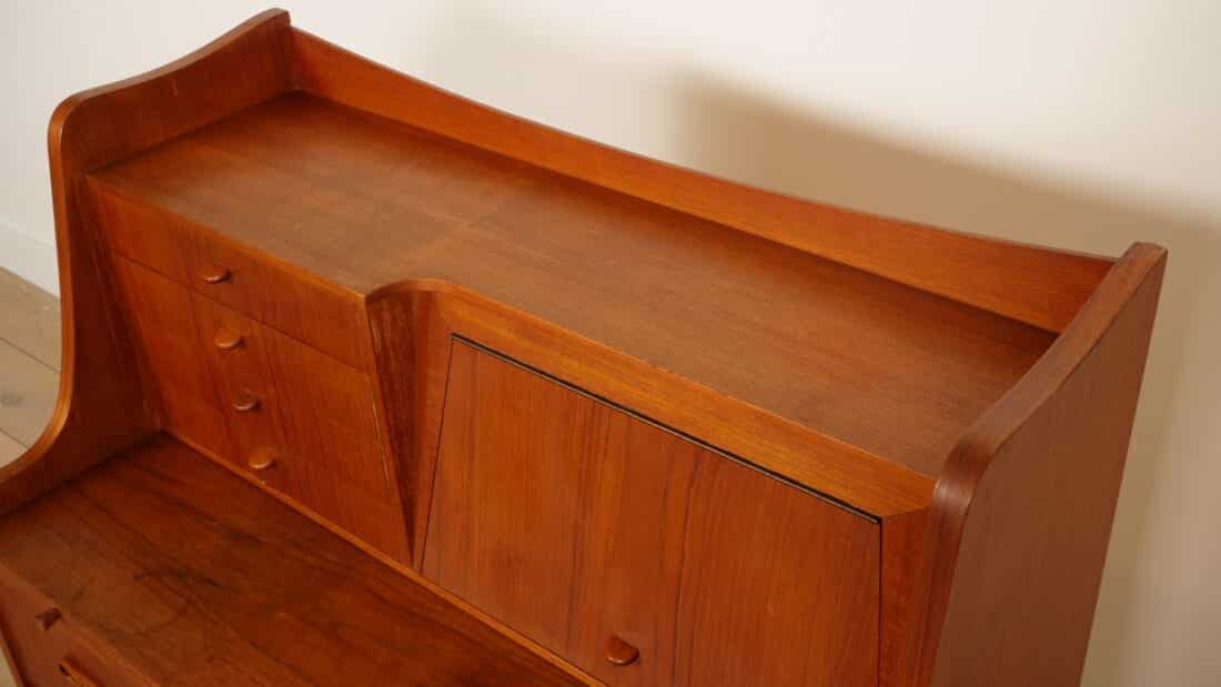 Trp Post Container Data Trp Post Id 21518 Vintage Secretaire Deens Teak Met Spiegel Trp Post Container