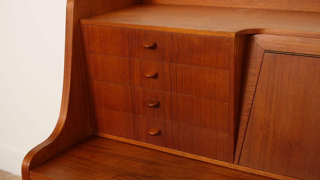 Trp Post Container Data Trp Post Id 21518 Vintage Secretaire Deens Teak Met Spiegel Trp Post Container