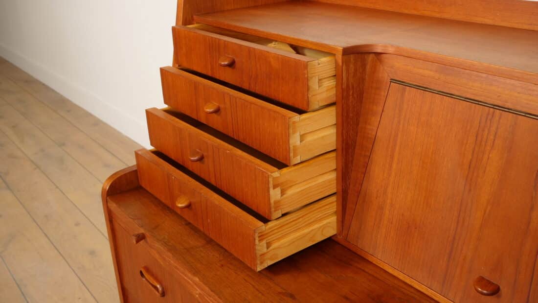 Trp Post Container Data Trp Post Id 21518 Vintage Secretaire Deens Teak Met Spiegel Trp Post Container