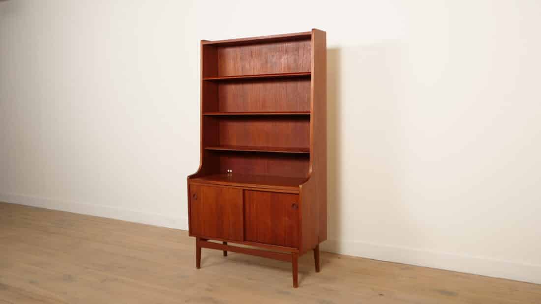 Vintage Highboard Boekenkast Teak Johannes Sorth Vintage Highboard Boekenkast Teak Johannes Sorth