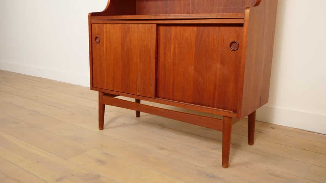 Vintage Highboard Boekenkast Teak Johannes Sorth Vintage Highboard Boekenkast Teak Johannes Sorth