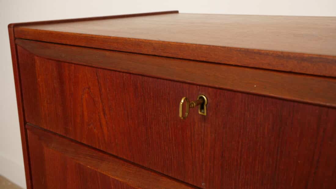 Vintage Ladekast 6 Lades Deens Design 108 Cm