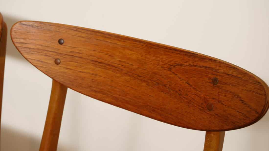 8 X Eetkamerstoel Farstrup Model 210 Opnieuw Gestoffeerd