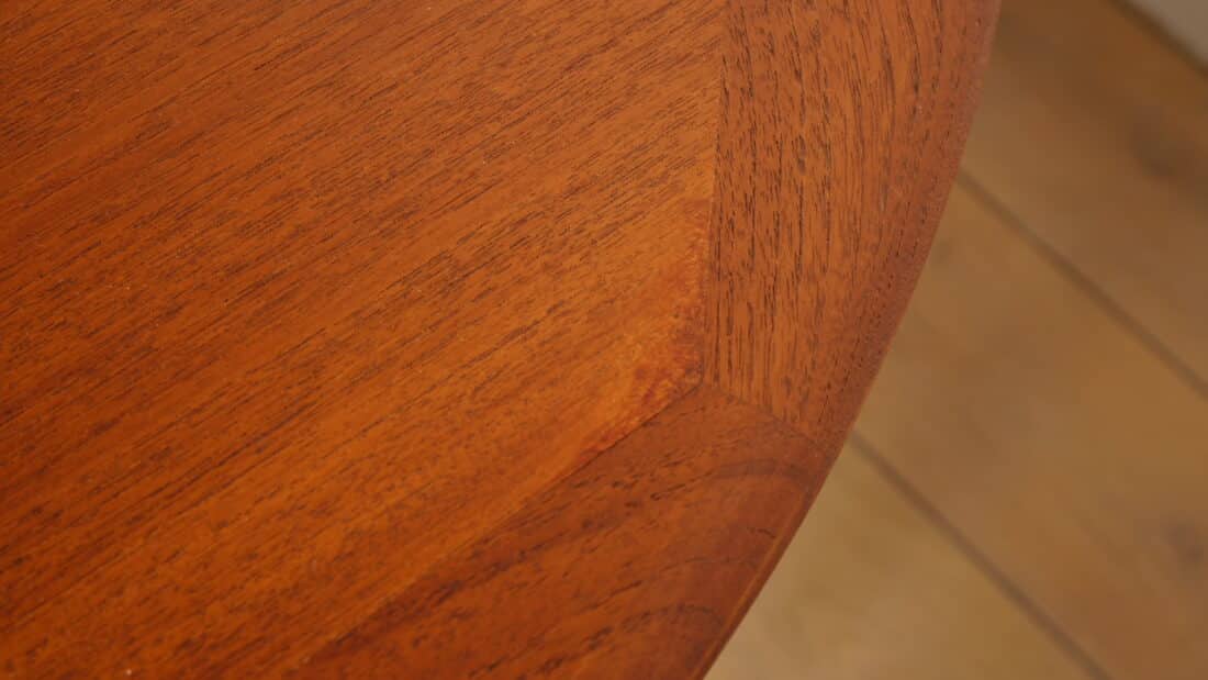 Vintage Ronde Eettafel Teak Uitschuifbaar