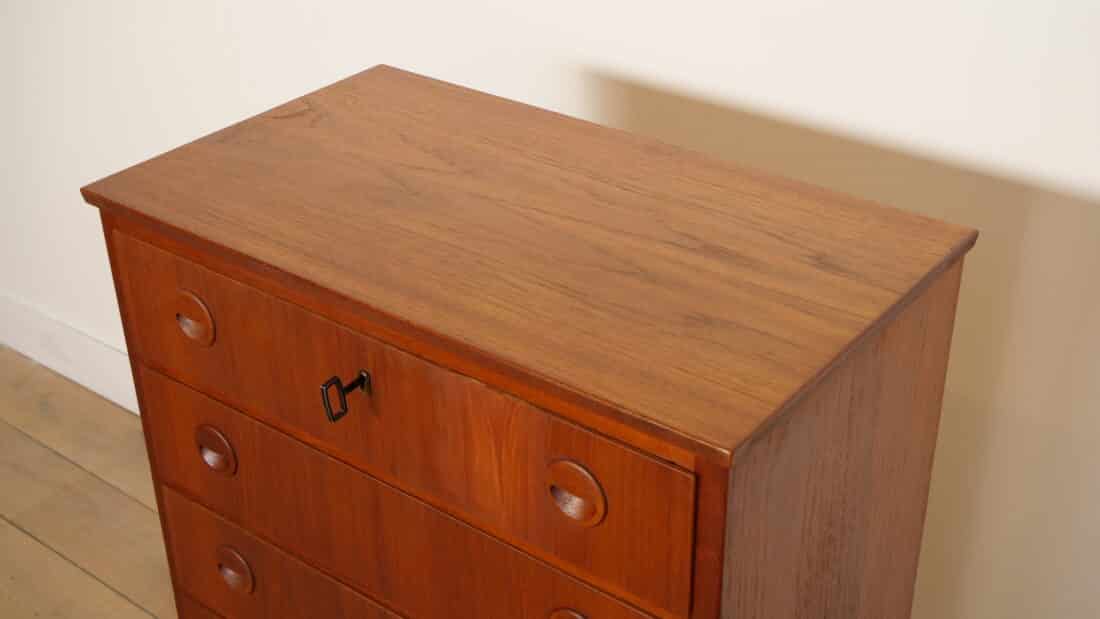 Vintage Ladekast 6 Lades Deens Design 111 Cm