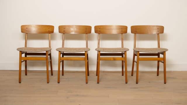 4 X Eetkamerstoel Farstrup Opnieuw Gestoffeerd