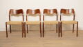 Set van 4 vintage eetkamerstoelen | Niels Otto Møller | Model 71 | Palissander | Gerestaureerd