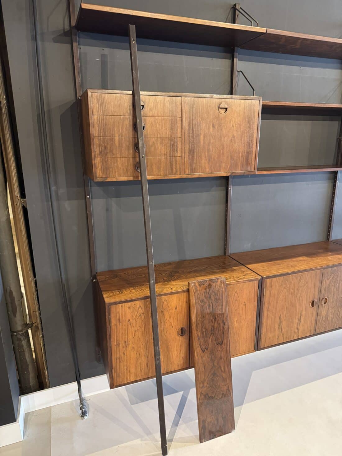 Vintage Wandsysteem Palissander