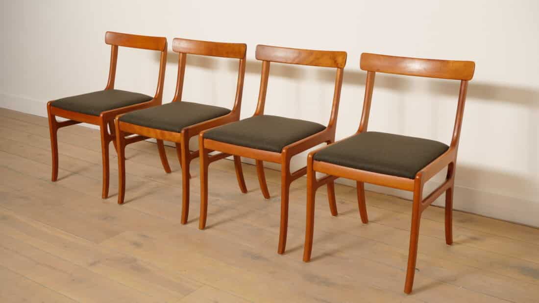 Trp Post Container Data Trp Post Id 22060 4 X Dining Chair Ole Wanscher Cherry Reupholstered Trp Post Container