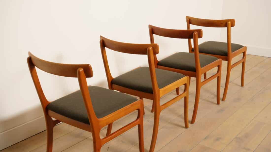 Trp Post Container Data Trp Post Id 22060 4 X Dining Chair Ole Wanscher Cherry Reupholstered Trp Post Container