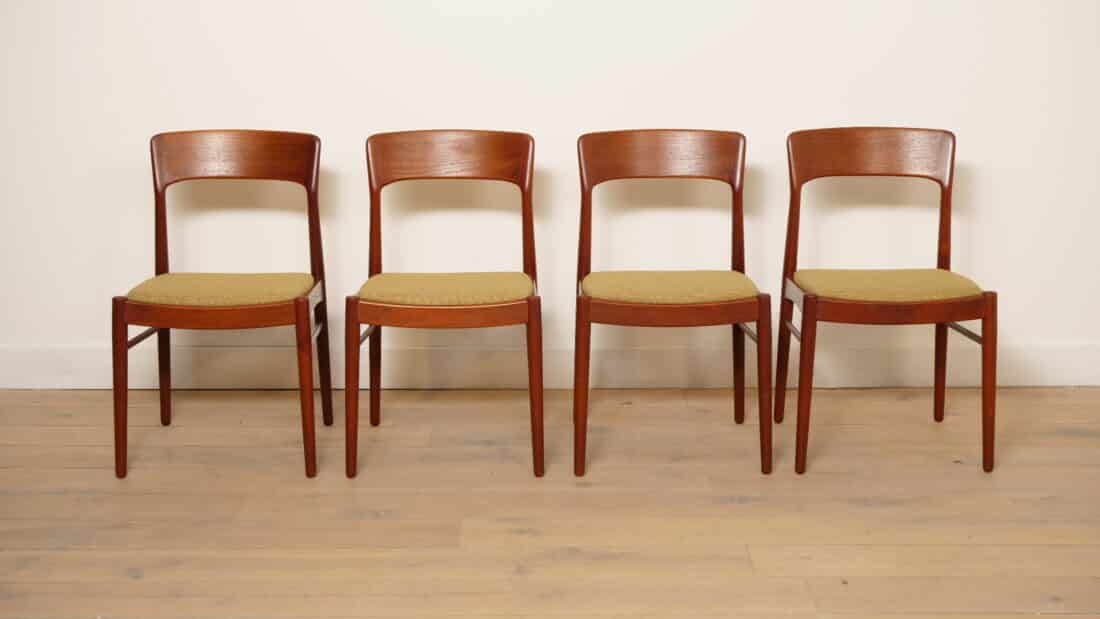 Trp Post Container Data Trp Post Id 22073 4 X Dining Chair Henning Kjaernulf Teak Reupholstered Trp Post Container