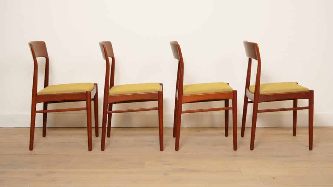 Trp Post Container Data Trp Post Id 22073 4 X Dining Chair Henning Kjaernulf Teak Reupholstered Trp Post Container