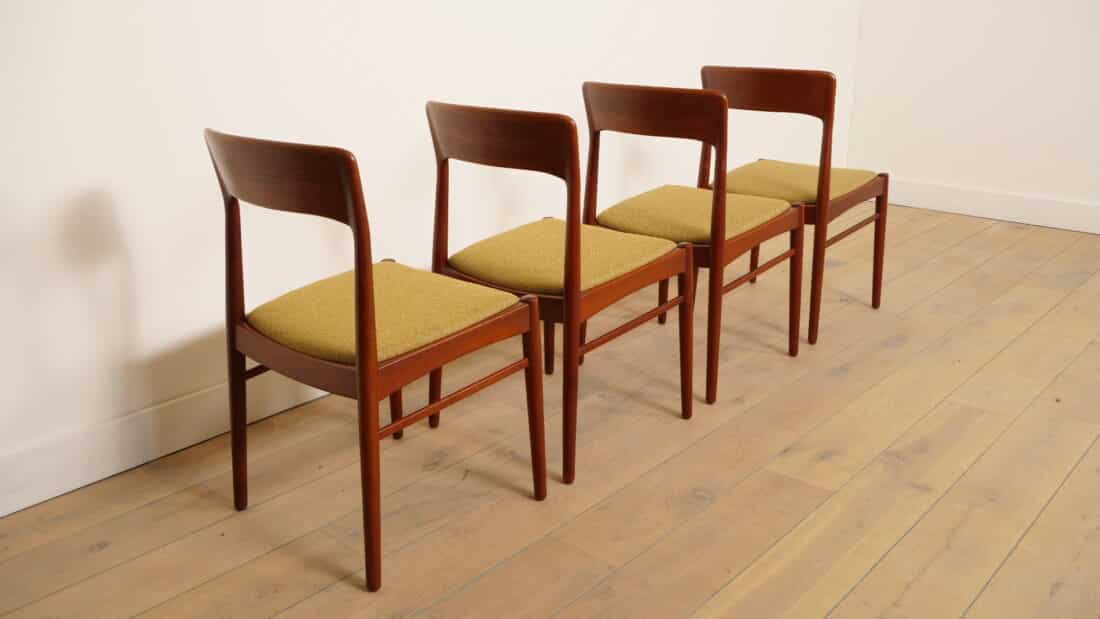 Trp Post Container Data Trp Post Id 22073 4 X Dining Chair Henning Kjaernulf Teak Reupholstered Trp Post Container